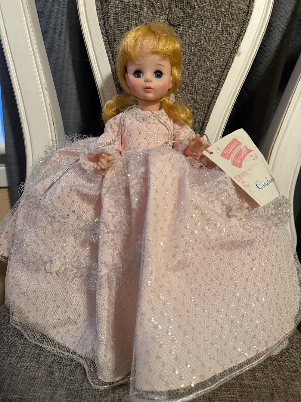 Vintage Madame Alexander Cinderella Doll in Pink Ballgown